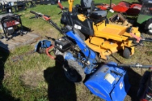 BCS 830 Professional Walk Behind Garden Tractor with 24" Rototiller and 48" Sickle Bar Mower