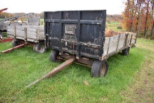 14' Flatbed Wagon on Single Axle Running Gear