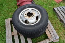Pair of Goodyear LT215/85R16 Tires on 8 Lug Rims