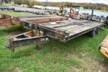 Bumper Pull Dual Axle Equipment Trailer