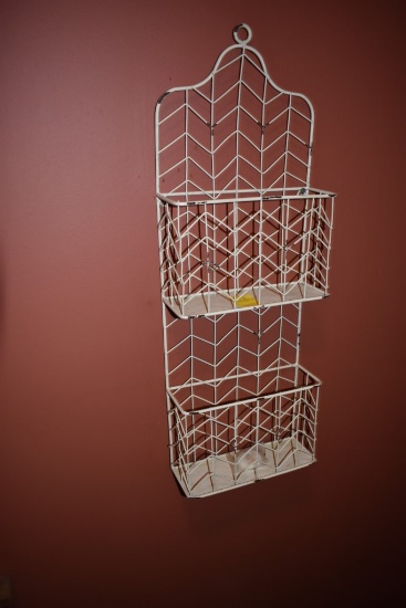 2 Tier Wall Mounted Toiletry Basket