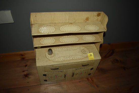 Tin Toy Doll Kitchen Cabinet