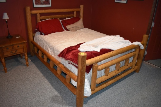 Full Size Log Bed