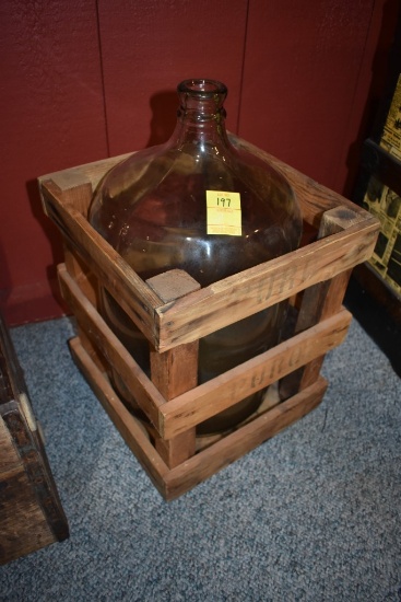Glass Jug in Crate