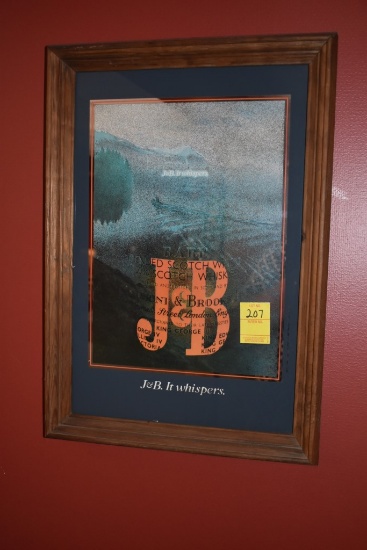 J&B Mirrored Sign