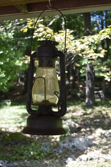 Lantern, Windchime, Hummingbird Feeder, and Triangle