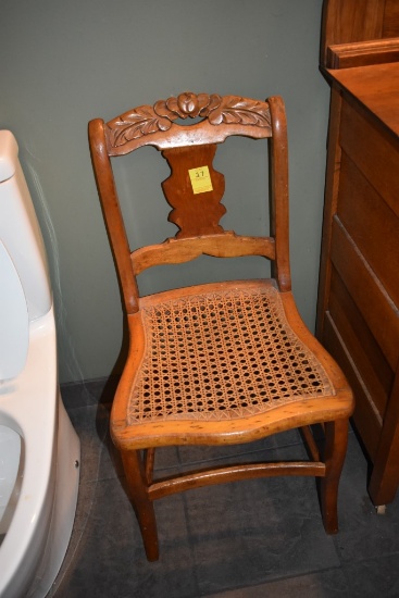Antique Cane Bottom Chair