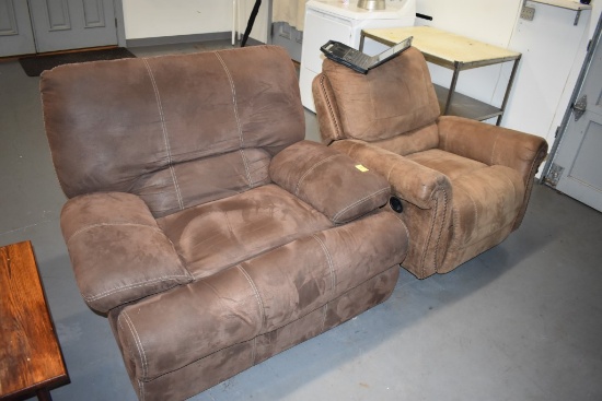 2 Upholstered Recliners