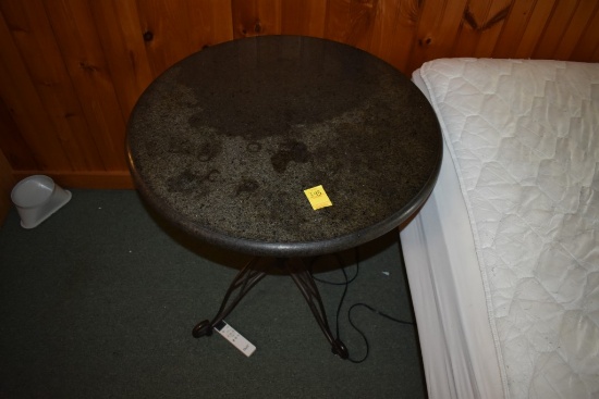 Marble Top Round Table
