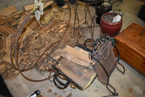 Firewood Ring and 2 Firewood Carriers