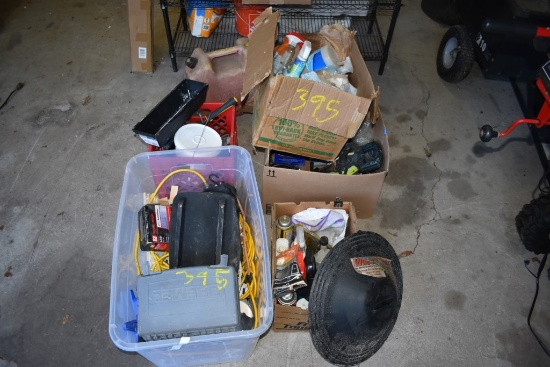 5 Boxes of Paint, Misc Hardware, Extensions Cords, Dremel Pieces, Cleaning Supplies, As Pictured