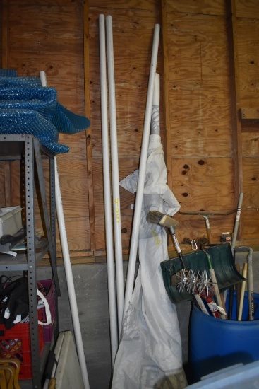 Group of PVC Pipe and House Wrap