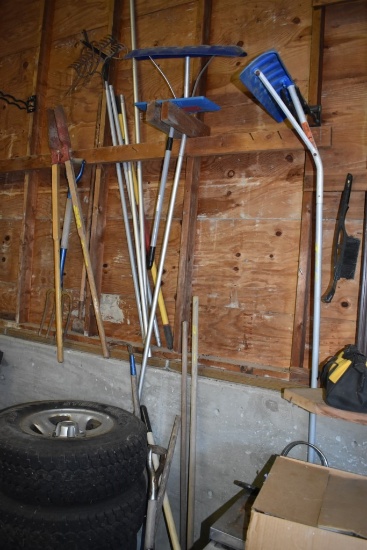 Large Group of Lawn Tools and Snow Tools