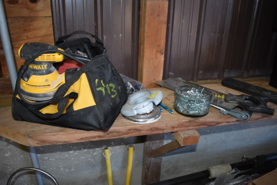 DeWalt Palm Sander, Hardware, and Saws