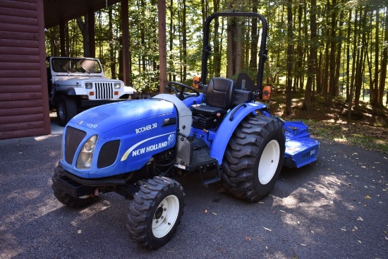 New Holland Boomer 30 Tractor with Woods BB60 Rotary Mower