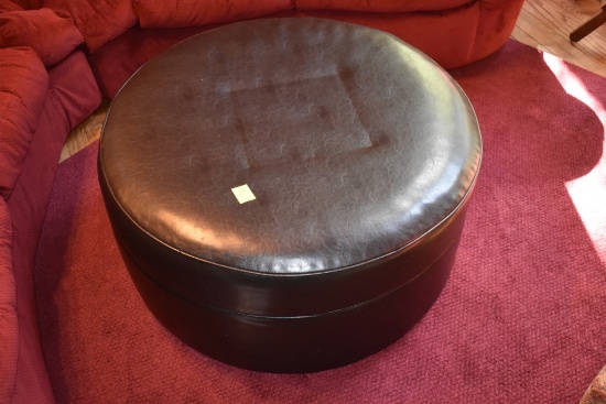 Leather Ottoman