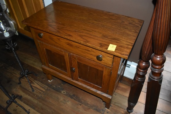 One Drawer Nightstand with Front Opening Doors