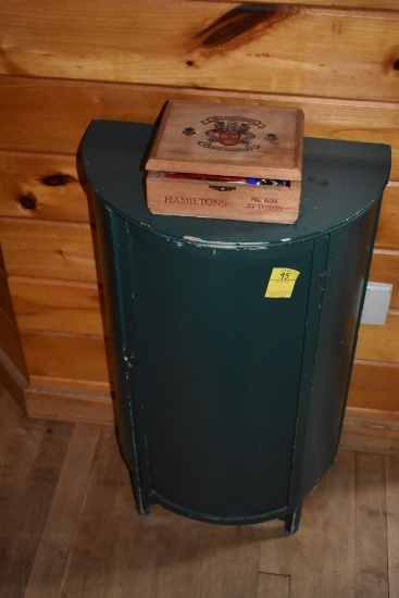 Small Curio Cabinet with Contents