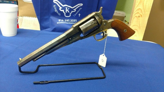 old model navy precussion revolver Remington 6 shot 36 cal. 1861 patetned date s# 21282