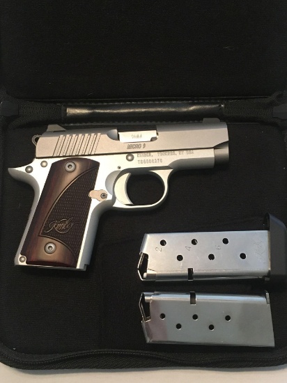 Kimber 9mm Pistol with extra Clip S#TB0008278 , Virtually New in Case