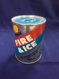 Shell Fire and Ice Motor Oil Can Piggy Bank