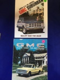 Lot of 2 GMC Brochures - series 1500-3500 and 6.2 V8 Diesel Suburban