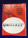 International 153 Series Cultivators Operators Manual