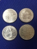 Lot of 3 Quarters and Casino Coin- Florida d, Louisiana d, Bicentennial