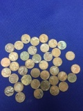 Lot of 39 Wheat Pennies various dates