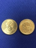 United States Dollars - 1 James Madison, 1 John Kennedy