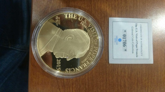 The US visit of Pope Francis coin collection 01706