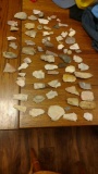 Collection of Arrowhead's 72 pcs