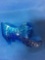 Fenton Hobnail Pattern Cat Head - blue