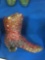 Fenton Boots Daisy Pattern - amber