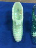 Fenton Scroll Pattern Cat Head - mint