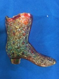 Fenton Daisy Pattern Boot - rust