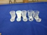 Set of 5 clear shoes