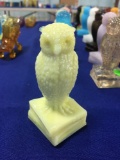 Degenhart Glass Owl - yellow