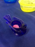 Degenhart Glass Bird - cobalt