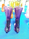 B&H Glass Boot on Stand - purple