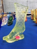 B&H Glass Boot on Stand - neon