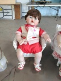 Hand Painted Boy Doll in Chair