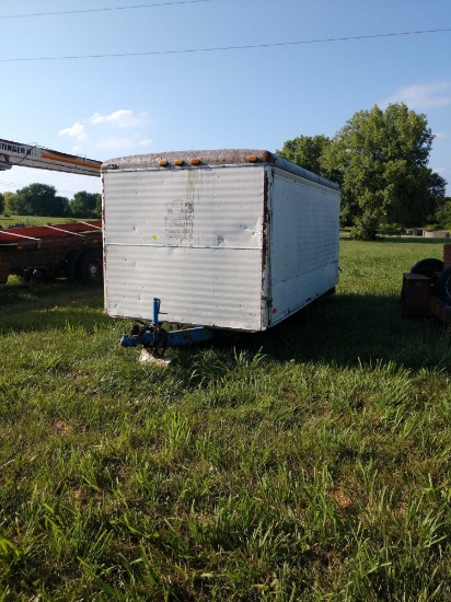 Cargo trailer with opening sides for concrete tools