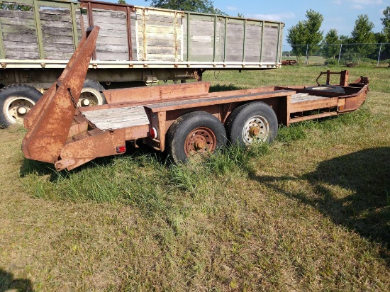 Heavy duty 20 ft bobcat trailer with ramps