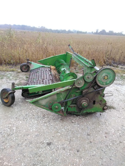 John deere 10 ft blank head with pickup attachment