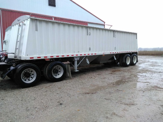 2015 Jet 34ft hopper bottom grain trailer