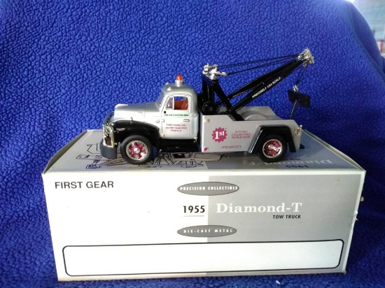 First gear 1955 diamond~T tow truck