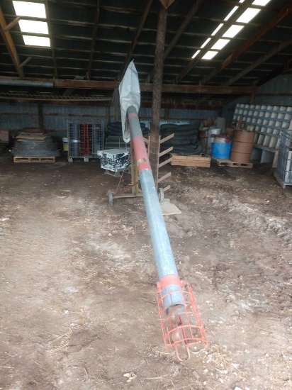16 ft grain auger with electric motor