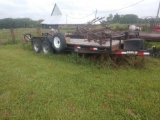 Lamar trailer 6801 bumper hitch with 2 7k axles 18ft w/2ft dove