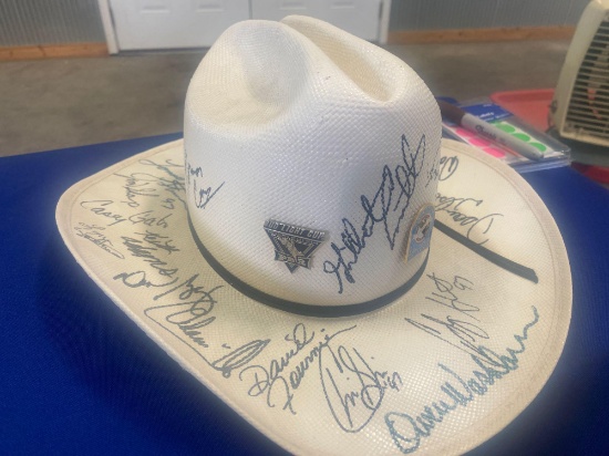 1997 PBR signed cowboy hat